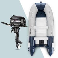 330 cm NOARD Schlauchboot mit 8 PS North Motors Motor (F8SNM)