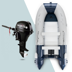 360 cm NOARD Schlauchboot mit 9.9 PS North Motors Motor (F99S)