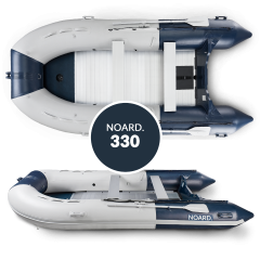 NOARD 3,30 Meter Schlauchboot mit Aluboden (blau/grau)