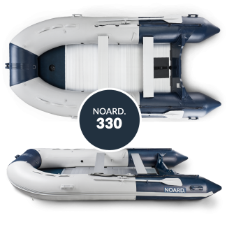 NOARD 3,30 Meter Schlauchboot mit Aluboden (blau/grau)